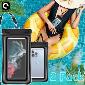 Large Waterproof Phone Pouch Case Cover Underwater Floating Cell Phone Dry Bag - Picture 1 of 8