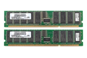 Lot Of 2 IBM 512MB PC 2100 DDR-266MHz ECC REG Server Memory FRU P/N: 00P5767 - Picture 1 of 3