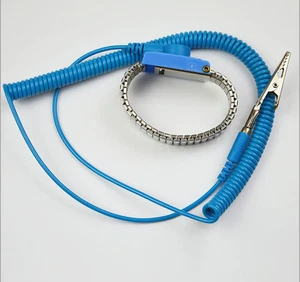 5Pcs Fashion BLUE Anti Static Antistatic ESD Adjustable metal Wrist Strap Band - Imagen 1 de 3