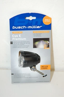 BUSCH & MÜLLER Busch+Muller Cyo E Premium 80 LUX E-Bike LED E-Bike Headlight Front Lamp Light