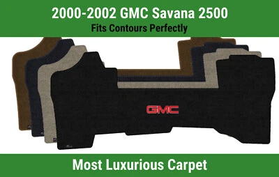Alfombra de primera fila Lloyd Luxe para GMC Savana 2500 2000-2002 con logotipo rojo GMC 1 Foto 1 de 4