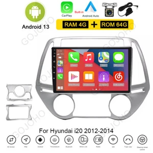 9" 4+64GB Android Car Radio Stereo Navi GPS BT Carplay For Hyundai i20 2012-2014 - Picture 1 of 20