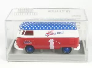 VW Bus T1b Box Donald Trump (America) Golf First 1:87 BREKINA - Picture 1 of 1