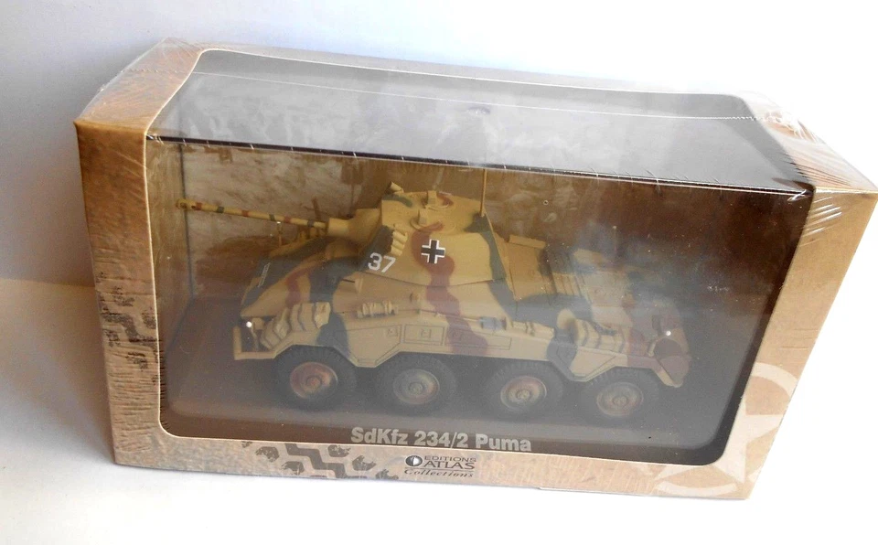 DIE CAST ATLAS VEICOLI ET BLINDATI : TANK  SdKfz  234/2 Puma SCALA 1/43 [004] - Immagine 1 di 1