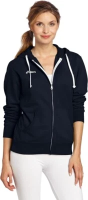 Sudadera con capucha y cremallera polar Asics para mujer - negra - talla 2XL Foto 1 de 3