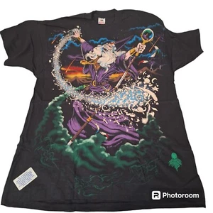 Vtg NOS 1994 Liquid Blue Wizard AOP Single Stitch Shirt Sz XL On FOTL Tag USA - Picture 1 of 15