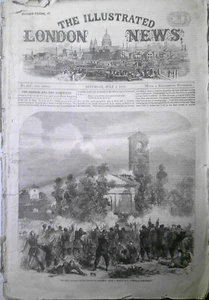 Illustrated London News, July 2, 1859. Battle of Magenta; Great Floating Derrick - Picture 1 of 24