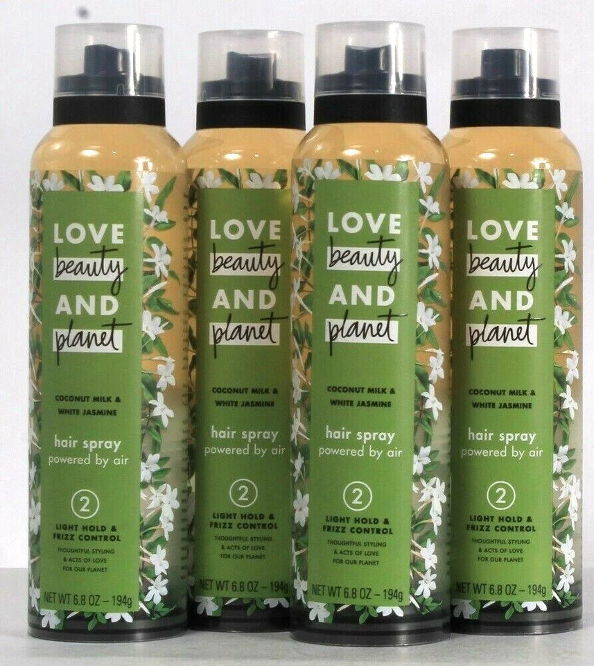 4 Ct Love Beauty And Planet 6.8 Oz Coconut Milk Jasmine 2 Light Hold Hair Spray - Image 1 of 1