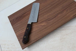 Tabla de cortar nogal madera maciza tabla de pan tabla de cortar bloque de corte NUEVO - Imagen 1 de 12