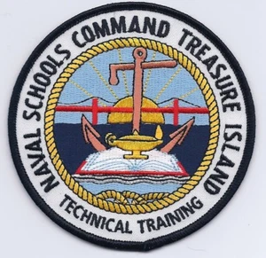 Treasure Island - Escuela Naval Cmd - USN - Parche BC - Cat No. C6955 - Imagen 1 de 1