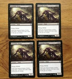4 x Insatiable Harpy - Black Uncommon - Theros .Free UK Postage - Picture 1 of 3