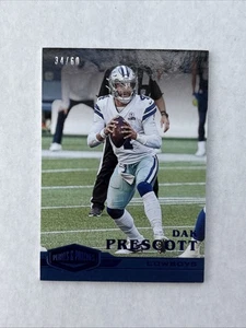 Panini 2020 piatti e toppe blu /60 Dak Prescott #1 Dallas Cowboys QB - Foto 1 di 2