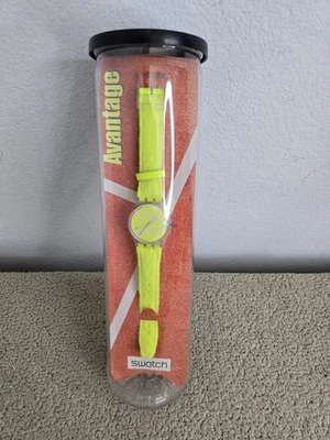 复古全新罕见 Swatch Avantage 网球手表 带罐 Prudential GK277 — 第 1/4 张图片