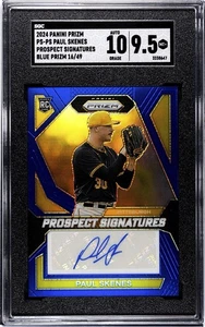 2024 Panini Prizm Paul Skenes Auto Prospect Signatures Blue #16/49 SGC 9.5 / 10 - Picture 1 of 2