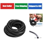 Latex Rubber Tubing 3/8in ID 1/4in OD Black 10FT Durable Surgical Tube