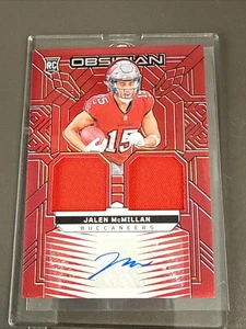 Parche de novato Panini Obsidian Jalen Mcmillan Red Flood RPA 2024 AUTOMÁTICO/75 - Imagen 1 de 10