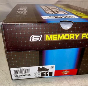 Skechers Sport Men's Vigor 2.0 Trait Black 11 Wide Fit 51241EW BBK BRAND NEW BOX - Picture 1 of 8