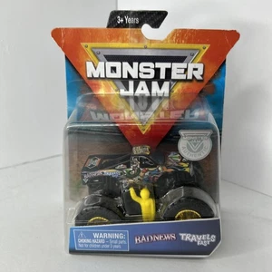 Spin Master Monster Jam Black Bad News Travel Fast Arena Favorites  1/64 Truck - Picture 1 of 8