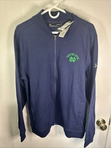 Nuovo con etichette - Giacca uomo Under Armour Notre Dame Fighting Irish Sideline full zip grande - Foto 1 di 11
