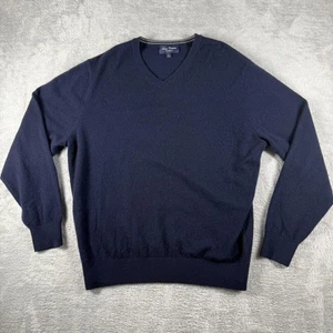 Cremieux Sweater Mens XL Blue Cashmere Pullover Jumper Sweatshirt Preppy Casual - Picture 1 of 13