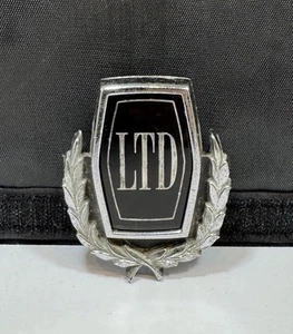 1970s Ford Limited LTD Crest Metal Trim Badge Emblem OEM Part With Pins - Picture 1 of 3