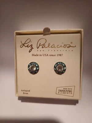 Aretes de cristal de Swarovski azul Liz Palacios Foto 1 de 2