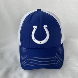 NFL Indianapolis Colts Baseball Hat Mens Blue White Mesh Cap Adjustable SnapBack - Picture 1 of 7