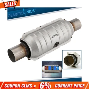 Weld-On 2.5" UNIVERSAL Three-way Catalytic Converter Cat Fast Shipping! - Picture 1 of 12