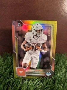 2025 Bowman U Chrome Quintrevion Wisner #169 1st Bowman Yellow Refractor /350 RC - Picture 1 of 2