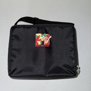 Vintage 90er MTV CD Koffer passend für bis zu 22 CDs mit Gurt Retro Tasche Y2K - Bild 1 von 6