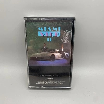 VTG 1986-Miami Vice II 2 Soundtrack Cassette Tape Various Artists MCA NOS - Image 1 of 4