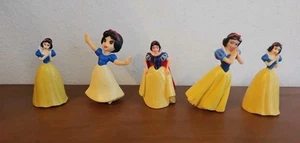Disney's Snow White & the 7 Dwarfs Plastic Figures-Toy Lot Of 5 Cake Toppers PVC - Picture 1 of 7