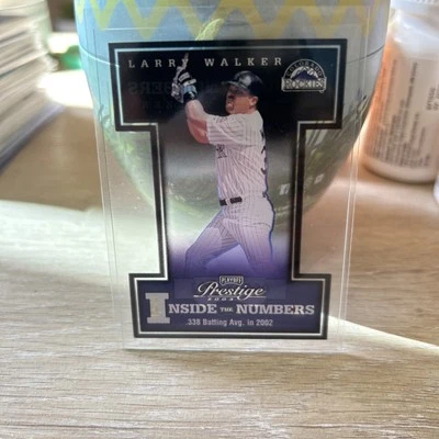 2003 Playoff Prestige - Inside the Numbers Larry Walker #IN-25 /2002 - Imagem 1 de 2