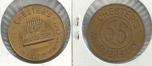 1949 Chesters "The Store of Quality" 55th Anniversary Medal - Bild 1 von 1