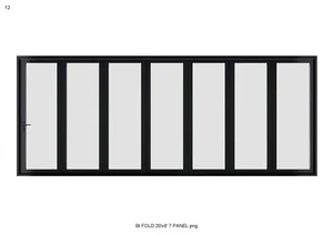 Aluminum Bi-Folding 7-Panel Patio Door | 240” x 96” | 20' x 8' - Picture 1 of 1