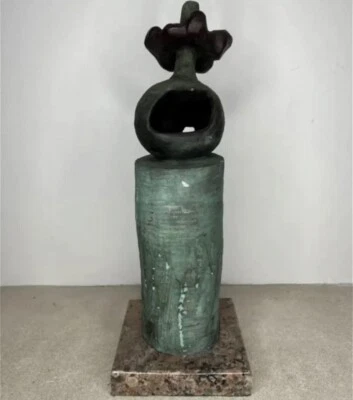 Большая абстрактная бронзовая скульптура ограниченного выпуска после J. Miro - Изображение 1 из 4