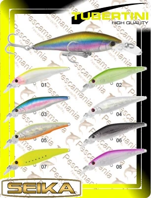 jerkbait Seika SEA BASS KILLER FAT 70mm 8gr slow sinking Artificiale spinning