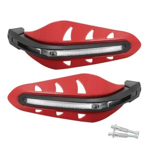 Universal 7/8'' 22mm Handlebar Hand Guards w/LED Light Motocross Handguard ATV - Foto 1 di 5