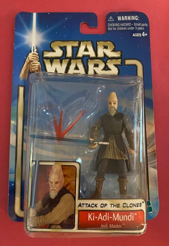 2002 Hasbro Star Wars Attack of The Clones Ki-Adi Mundi Jedi Master 3.75” Figure Cover