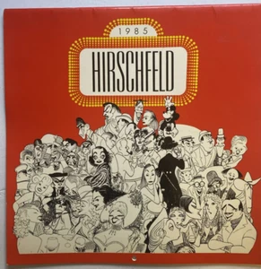 Broadway caricaturist Al Hirschfeld 1985 Calendar Carol Channing Marilyn Monroe - Picture 1 of 17