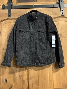 Liverpool Jean Jacket Licorice In Color Size L - Picture 1 of 2