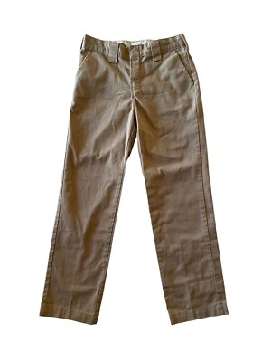 Dickies Pants Beige Tan Brown Slim Fit Boys Size 10 24x24 Good Condition - Image 1 of 4