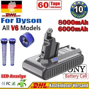 Für Dyson V6 Original Akku 8000mAh DC58 SV03 SV09 DC74 DC62 DC61 Fluffy & Filter - Bild 1 von 24
