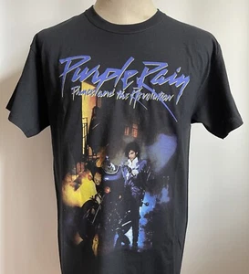 HERREN T-Shirt Large / Grande - Purple Rain Prince and the Revolution schwarz - Bild 1 von 3