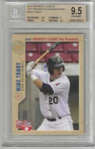 Mike Trout 2010 Grandstand MWL FIRST YEAR TEAM ISSUE BGS 9.5 GEM MINT! ANGELS - Picture 1 of 2