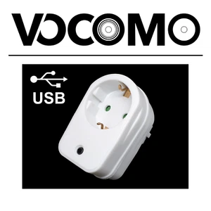 VOCOMO USB Schalt-Steckdose für AV-Verstärker/Receiver EDV Computer Standby - Bild 1 von 6