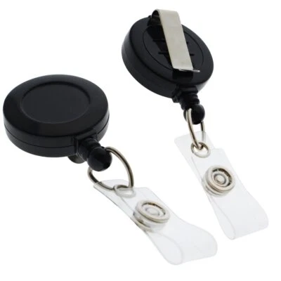 Bulk 25 Pack - Premium Retractable ID & Key Card Badge Reels with Belt Clip - Image 1 of 4