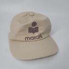 Isabel Marant Beige Tyron Cap Glitter Logo Size 57 Adjustable