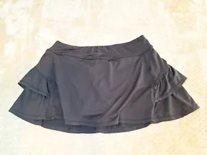 Womens Layer 8 Performance Skorts Black Sz M Skirt With Under Shorts Athletic - Picture 1 of 12