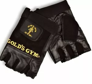 Golds Gym Leather Training, Workout, Weightlifting Gloves without Wrist Wrap - Picture 1 of 3